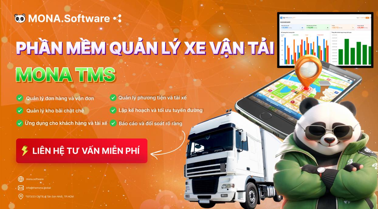 MONA TMS - Phần mềm quản lý đội xe vận tải hiệu quả