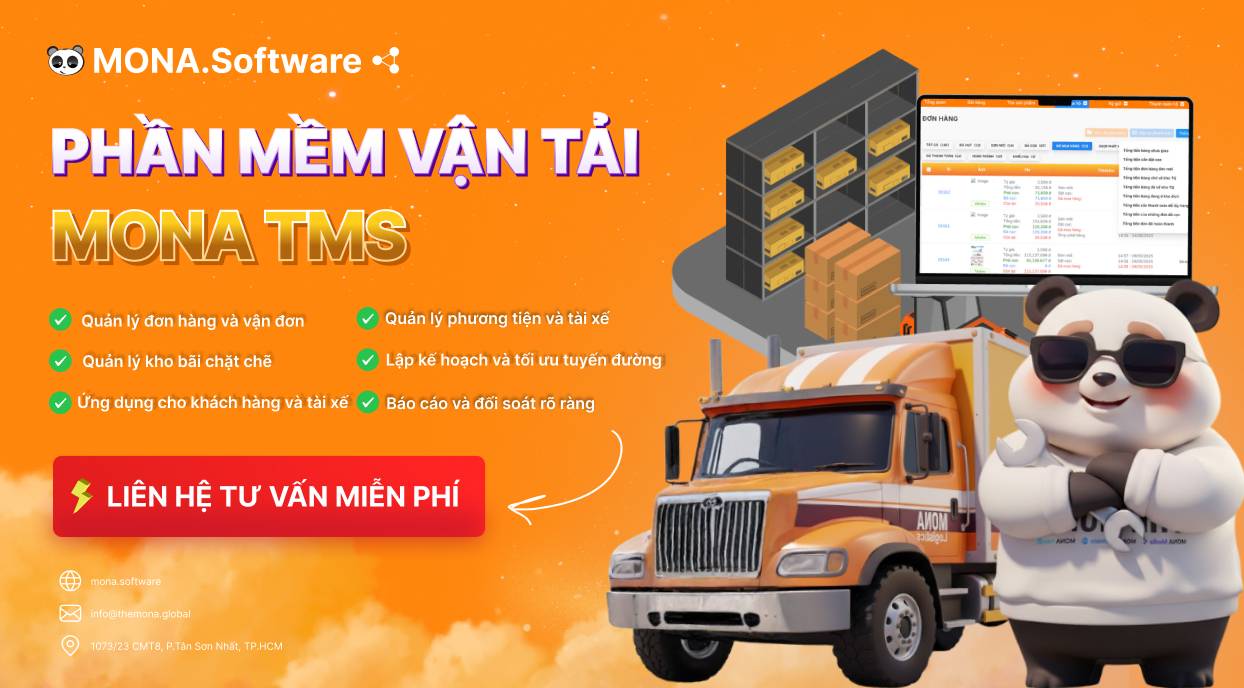 Cách quản lý vận tải tốt nhất hiện nay là sử dụng phần mềm vận tải MONA TMS