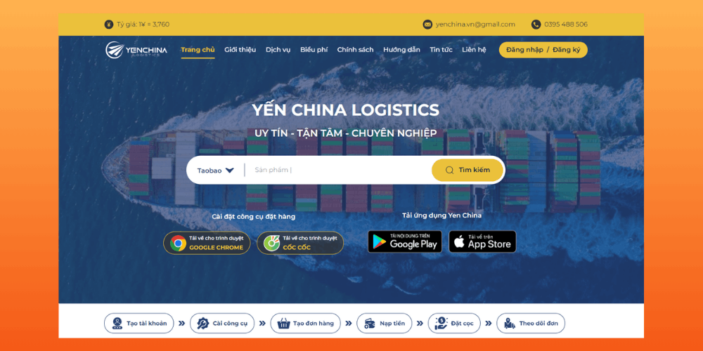 Web mua hàng Trung Quốc Taobao uy tín - Yến China