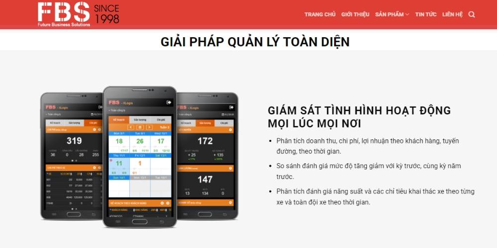 Phần mềm vận tải container - FBS