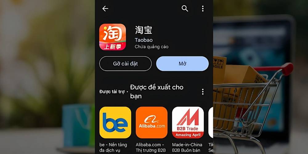 Hướng dẫn cách đặt hàng Taobao qua app trên điện thoại
