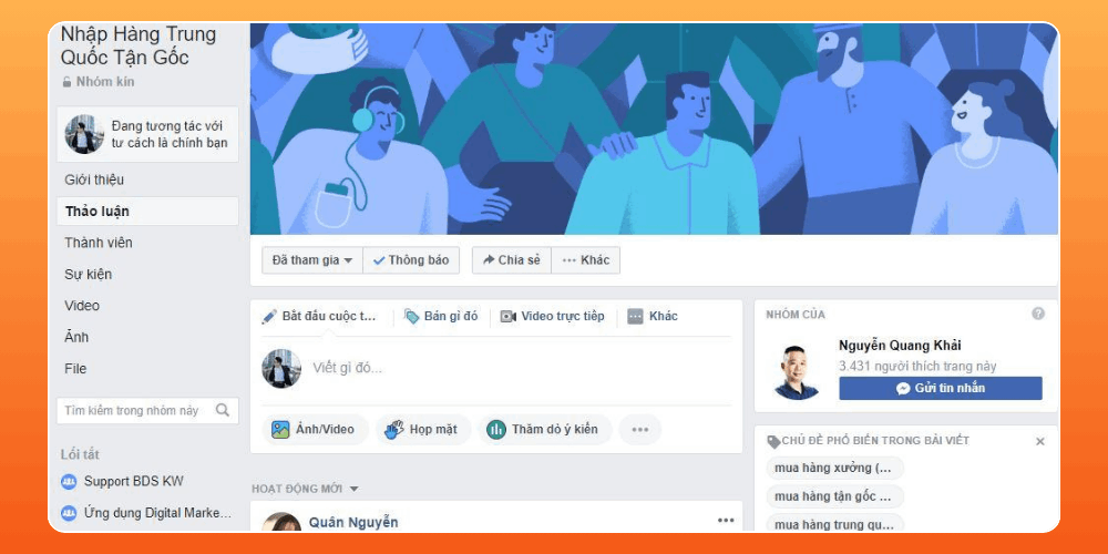 Cách nhập hàng nội địa Trung Quốc qua các hội nhóm online