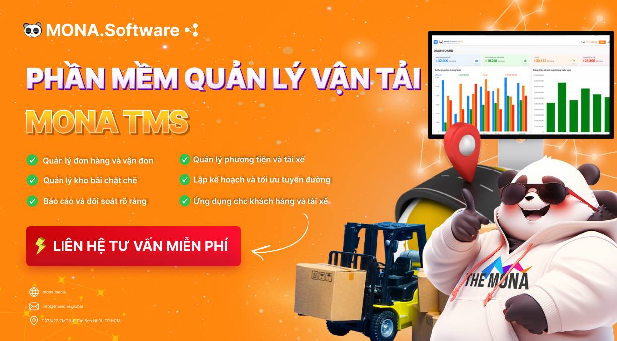 MONA TMS - Phần mềm quản lý vận tải thông minh, tối ưu