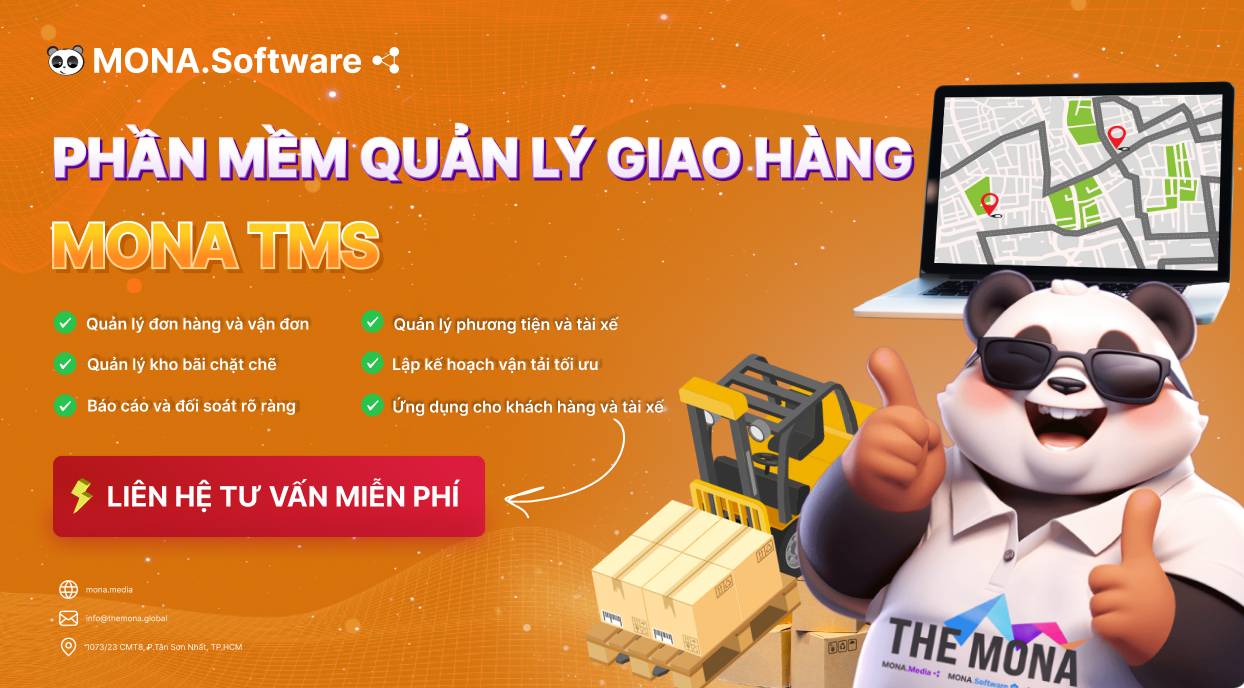 MONA TMS - Phần mềm quản lý giao hàng nhanh chóng, chính xác