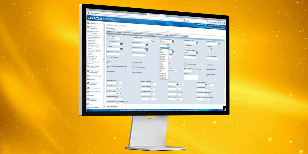 Phần mềm quản lý vận tải hàng hoá Oracle