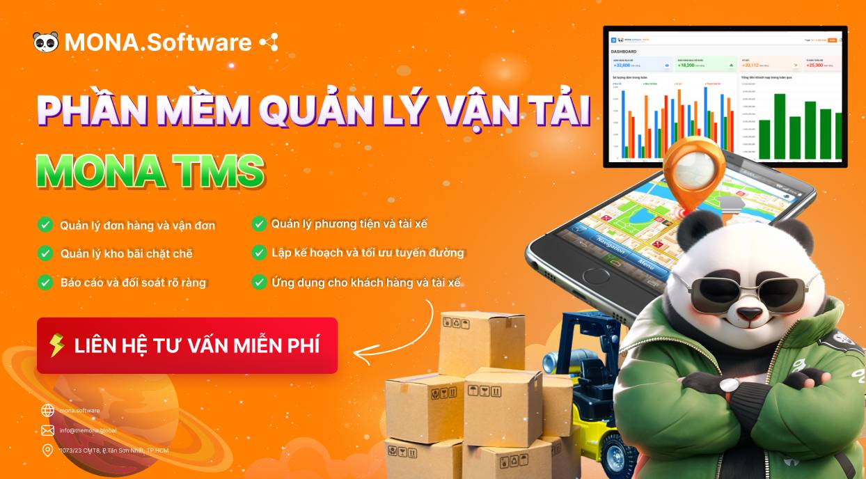 MONA TMS - Phần mềm vận tải hỗ trợ tối ưu quy trình xử lý đơn hàng