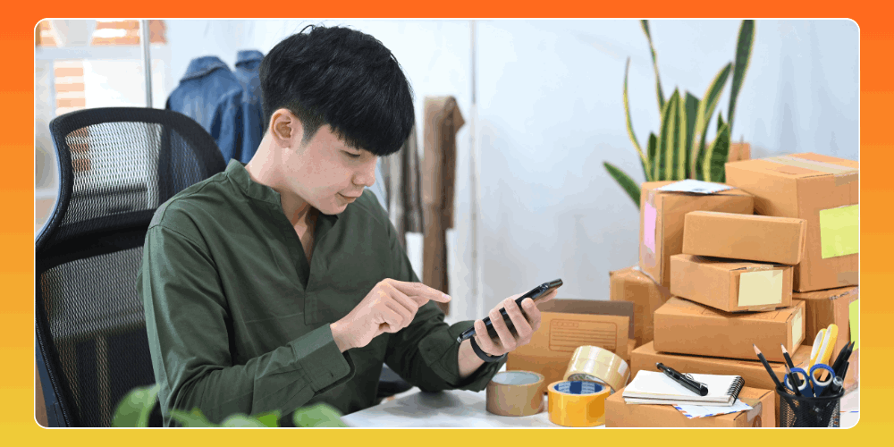 Bước đầu tiên của quy trình xử lý đơn hàng xác thực đơn