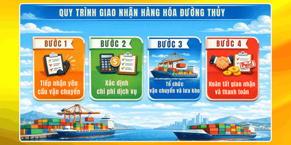 Quy trình giao nhận hàng hóa đường thủy