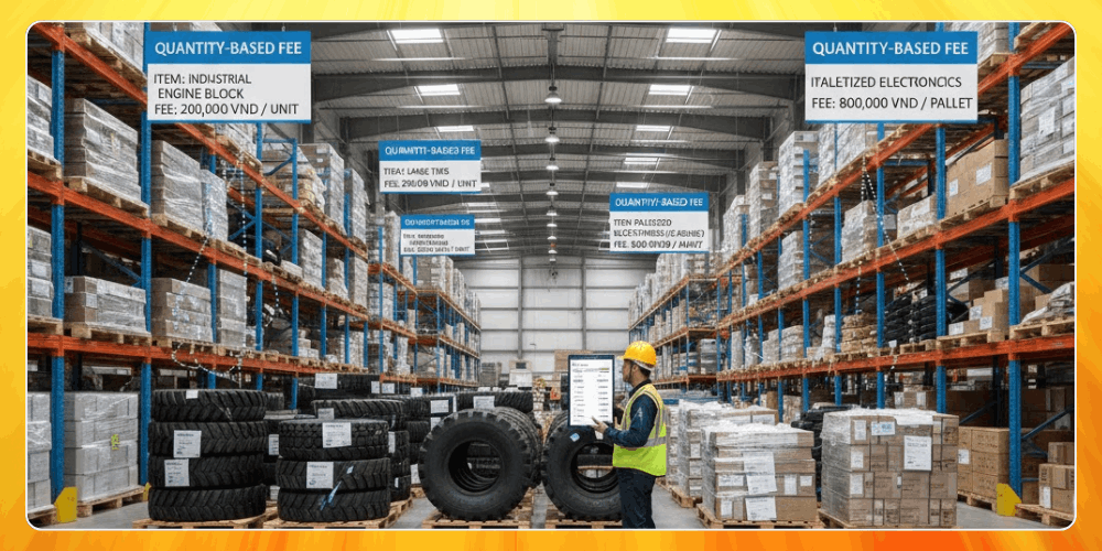 Cách tính phí lưu kho theo số lượng hàng hoá đơn giản, chính xác