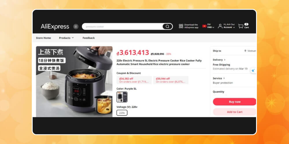 Chọn lựa sản phẩm phù hợp khi mua hàng aliexpress về Việt Nam